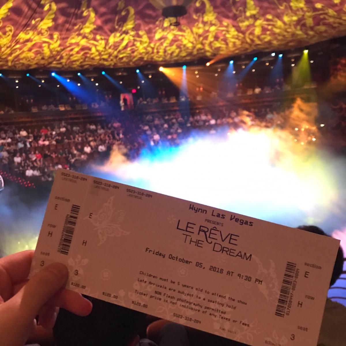 Le Reve Theater Seating Chart