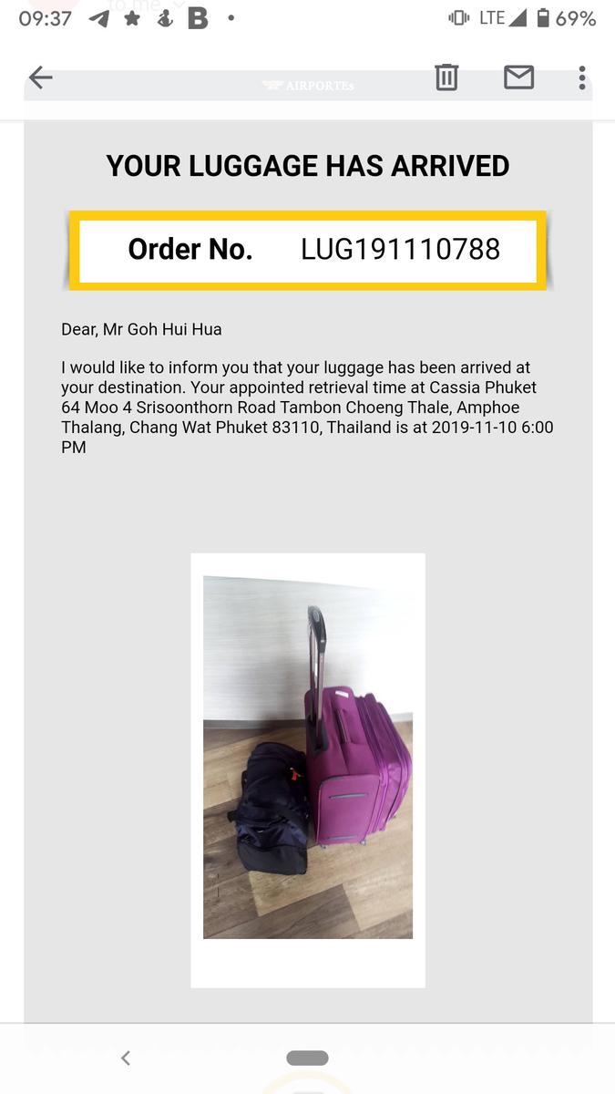 Luggage Service In Phuket By Airportels Thailand Klook