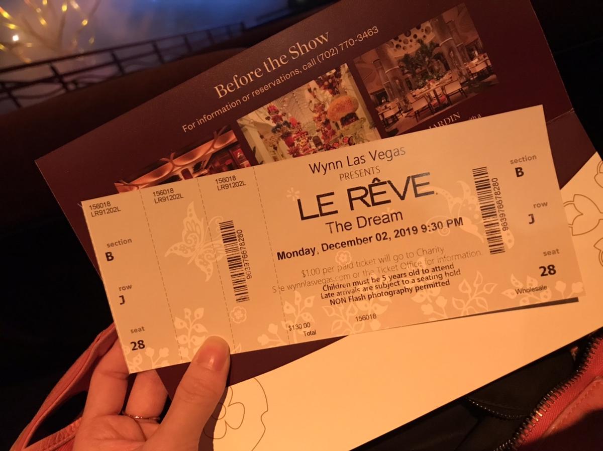 Le Reve Seating Chart Best Seats
