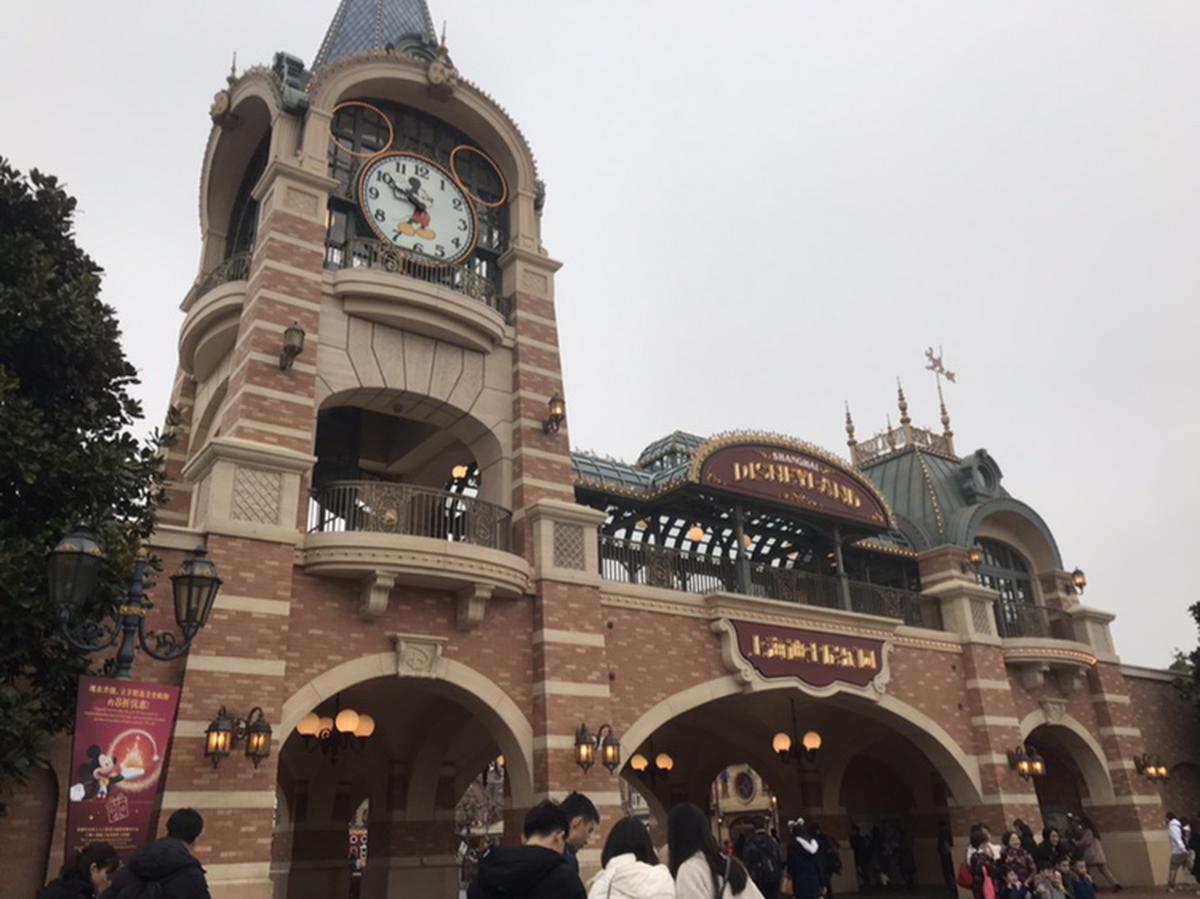 上海ディズニー リゾート　入場ゲート