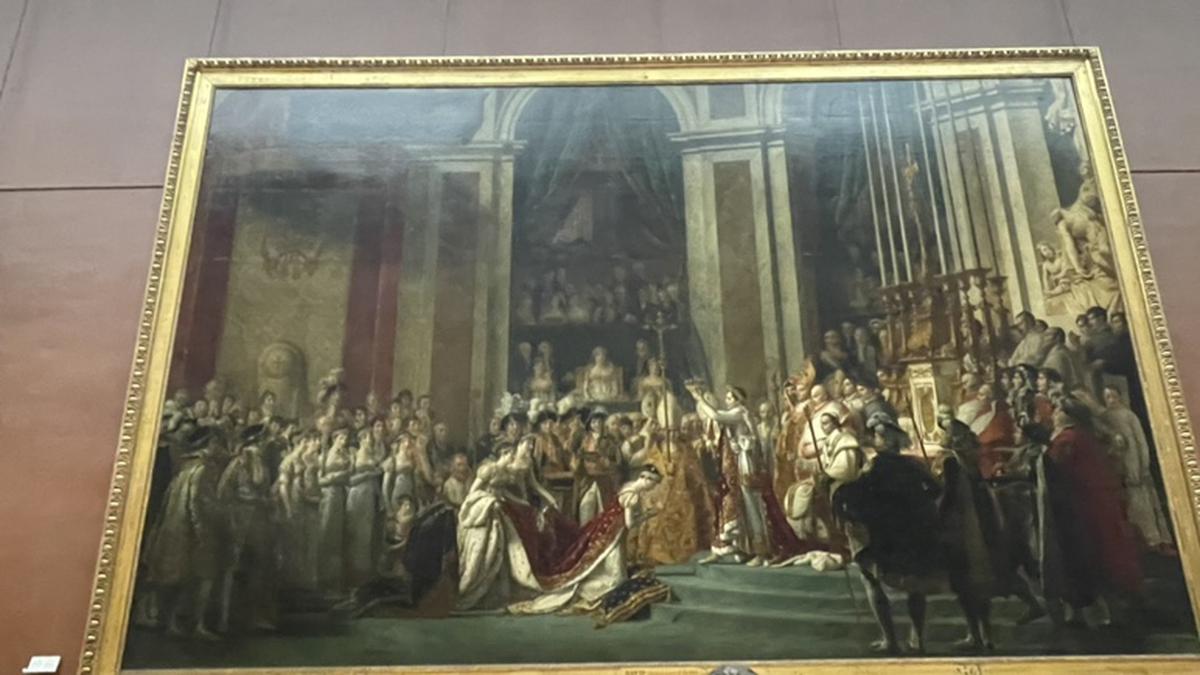 ルーブル美術館　ナポレオン1世の戴冠式と皇妃ジョゼフィーヌの戴冠